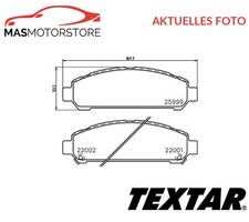 SATZ BREMSBELÄGE BREMSKLÖTZE VORNE TEXTAR 2599901 A NEU OE QUALITÄT