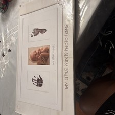 NEW Hapi Nest Babyprints Baby Photo Frame My Little prints Mess NIB Made In USA