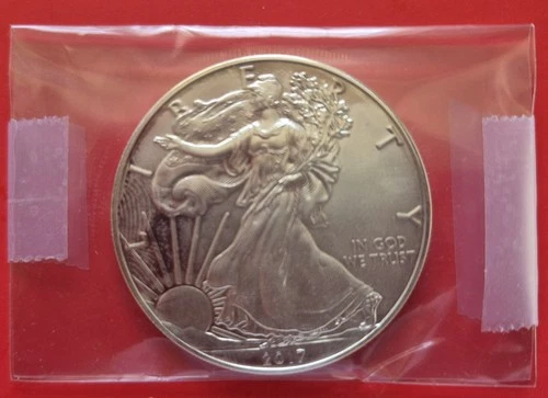 2017 USA American .999 Fine Silver Eagle Uncirculated 1 ounce Dollar Coin