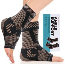 Compression Foot Sleeves Ankle Support Open-Toe Design Neuropathy Socks Medium