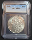 1889 Morgan Silver Dollar $1 ICG MS63 – Brilliant Uncirculated BU - U.S. Silver