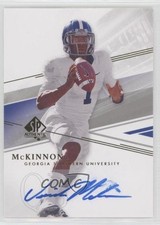 2014 SP Authentic Auto Jerick McKinnon #42 Auto 7eo