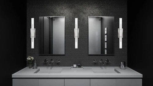 Gemini LED Bathroom Vanity Light in Polished Chrome - Picture 6 of 6