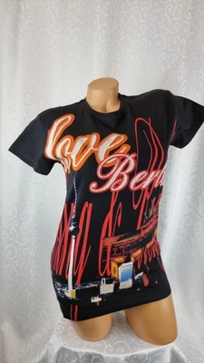 Young&Rich Damen T-Shirt Größe L Schwarz Made In Italy Neu Mit Etikett 250495 - Bild 1 von 4