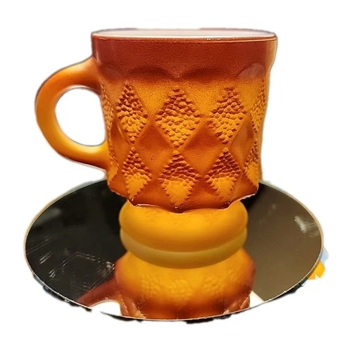 Vintage, Fire King Anchor Hocking Kimberly  Diamond Pattern Coffee Mug