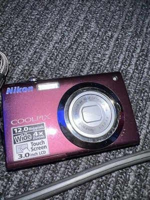 #ad Nikon Coolpix S4000 For Parts Plum 12.0 MP Digital Camera NO Batterie Charger $55.00