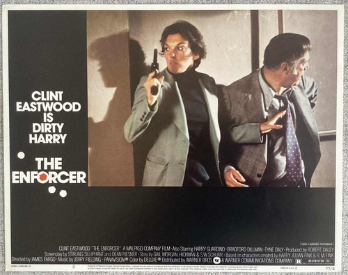 CLINT EASTWOOD IS DIRTY HARRY IN THE ENFORCER ORIG VINTAGE US LOBBY SET OF 8 - Picture 5 of 8