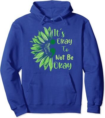 Mental Health Sunflower Its Okay To Not Be Okay Unisex Hooded Sweatshirt