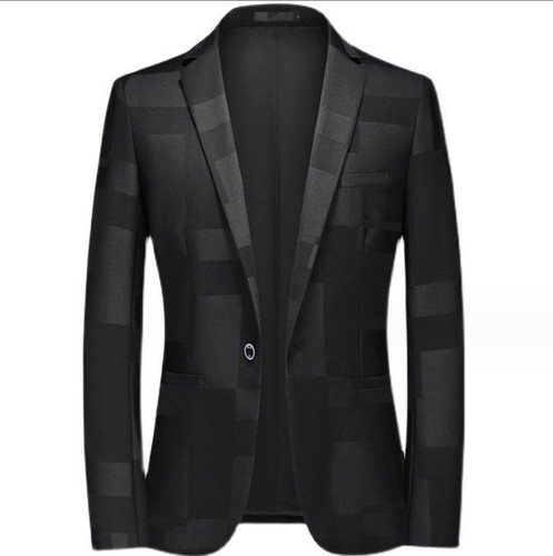 Herren Anzug Blazer Jacke Ein Knopf Slim Fit Formell Mantel Business Freizeit Tops - Bild 27 von 29