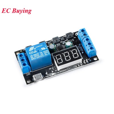 3 Pezzi Timer Relay ZK-KTD2 DC 5V-30V, 12V 10A, Ritardo Regolabile 0.1s-999min