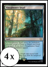 MTG - 4 x Vineglimmer Snarl - Playset of 4 - Lord of the Rings Commander