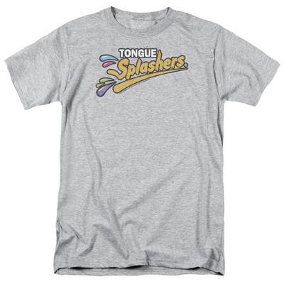 Dubble Bubble Tongue Splashers Logo T Shirt Mens Licensed Bubble Gum Sport Gray