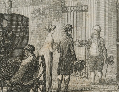 W. JURY (1763-1829), Die Begrüßung, Illustration, um 1800, Kupferstich Figürlich - Bild 4 von 4