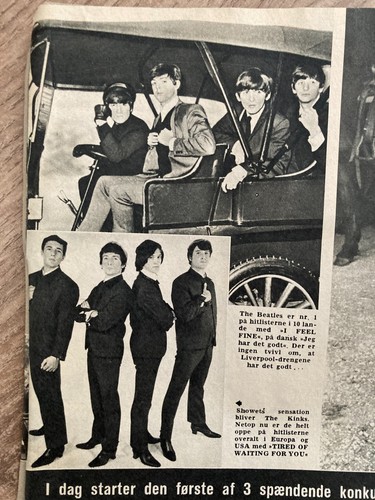 The Beatles London John Lennon Poul McCartney Danish Magazine 1965 Se og Hør - Picture 7 of 9