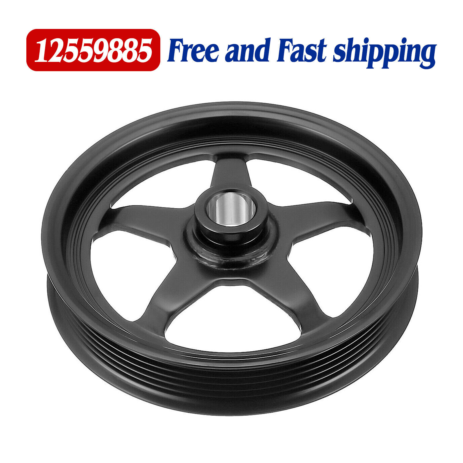 STEEL Underdrive Power Steering Pump Pulley For 19982002 LS1 Camaro