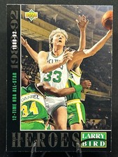 LARRY BIRD 1993 Upper Deck Basketball Heroes Celtics #21 12-Time NBA All-Star