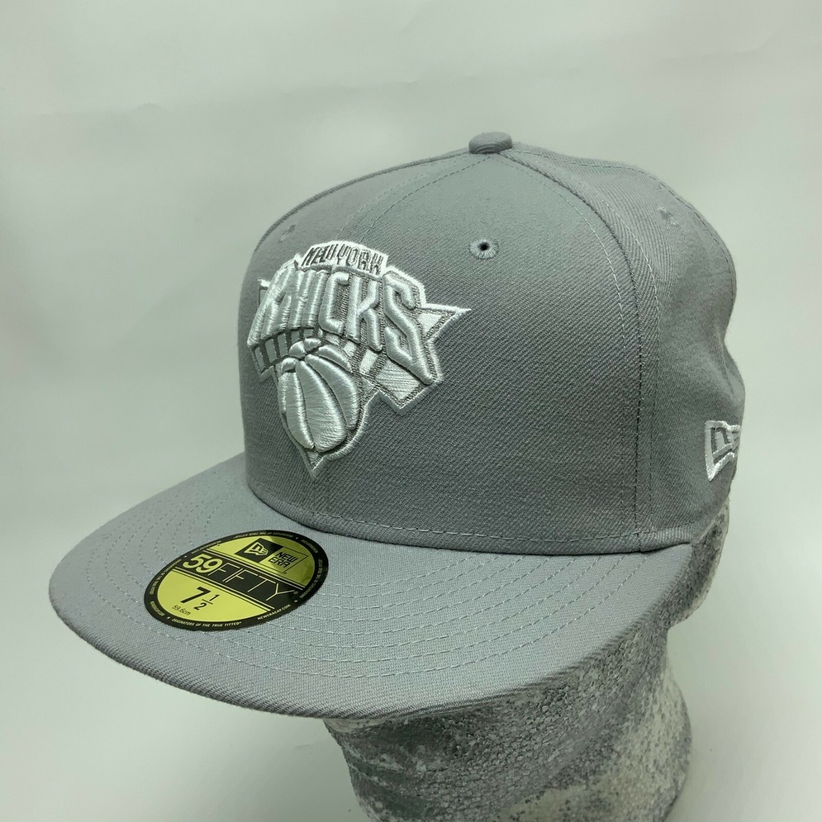Men's New Era Cap Grey NY Knicks 59FIFTY NBA | eBay
