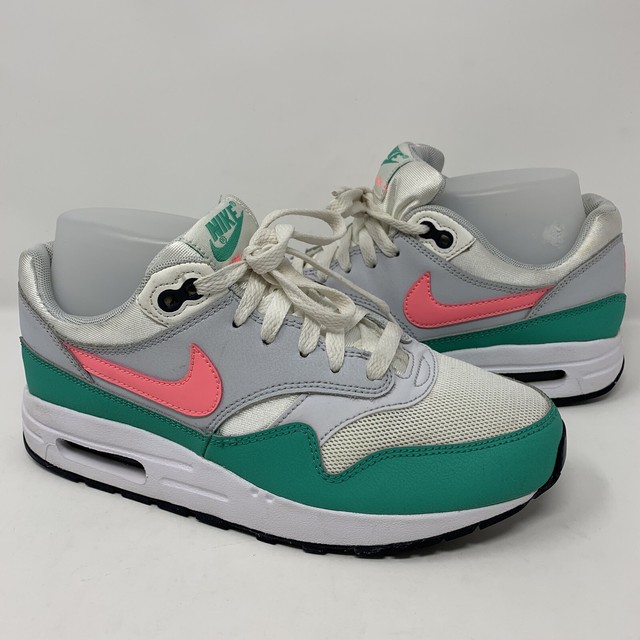 air max 1 green white