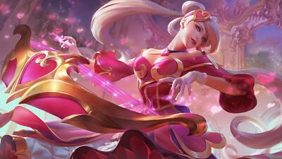 League of Legends fantasy girl blonde pc gaming sona playmat gaming mat