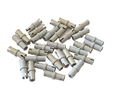 30 x LEGO Technik Pin 2L  Verbinder kurz #2780 Grau