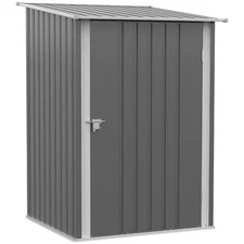 Small Lean-to Outdoor Storage Shed Garden Tool House for Patio Backyard Garage