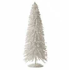 White 42cm Tall Artificial Christmas Tree Freestanding Table Top Decoration