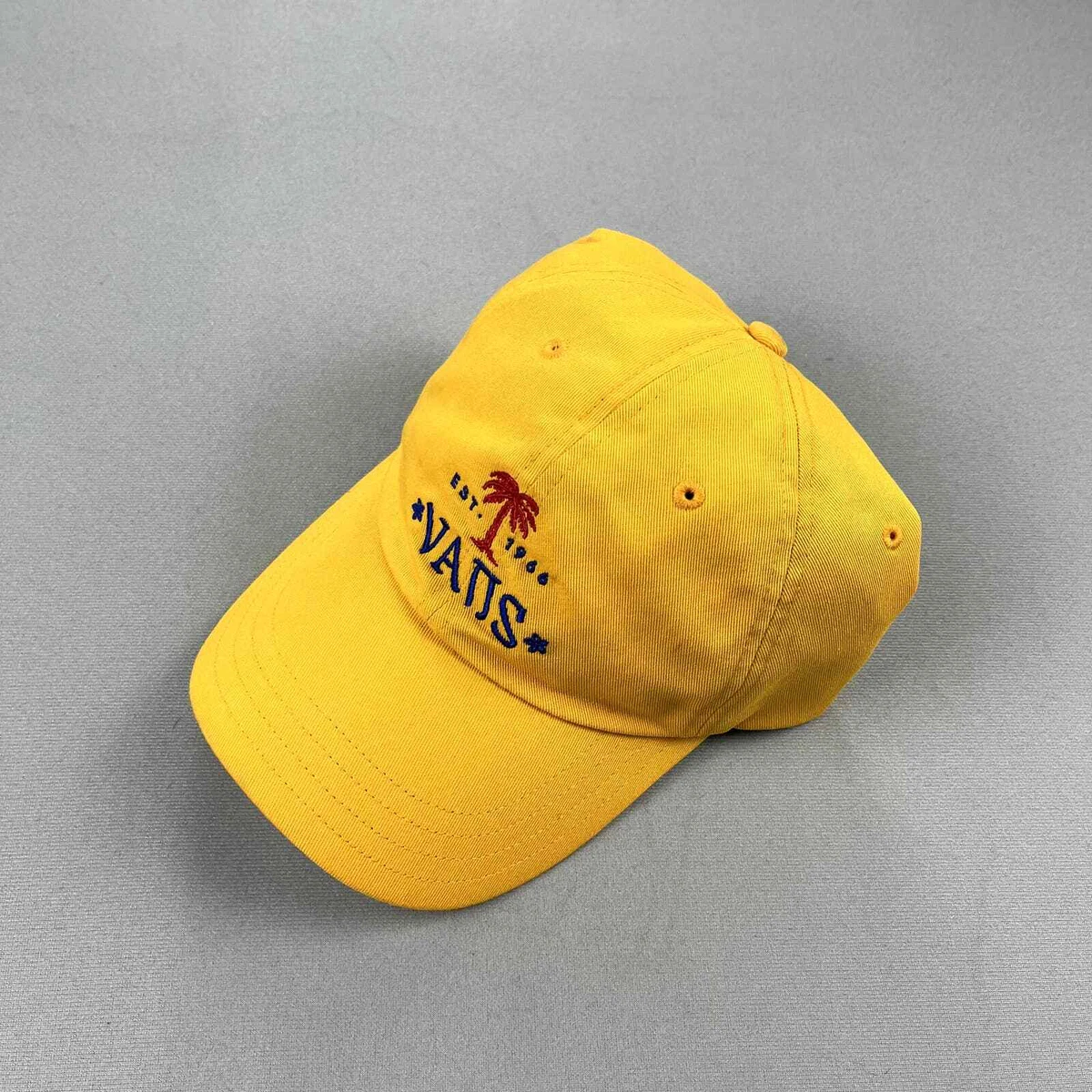 Vans Hat Cap Strapback Yellow Skate Palm Tree Off The Wall