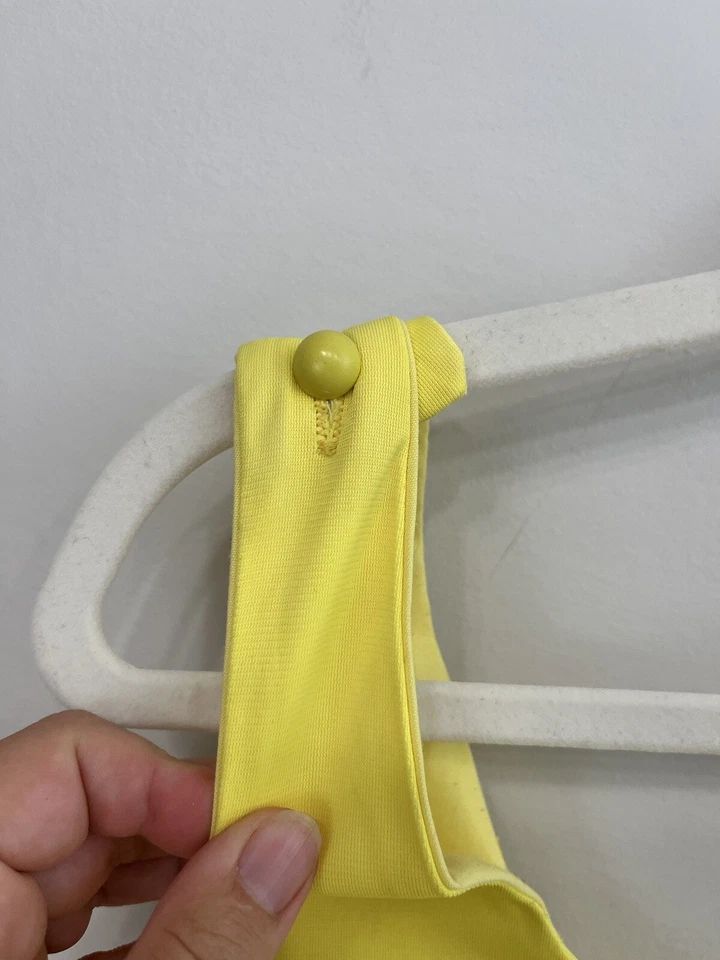 Купальник 1960-х Sandcastle Pin up платье для плавания, MOD Groovy игровой костюм желтый 2 штуки - Изображение 4 из 4