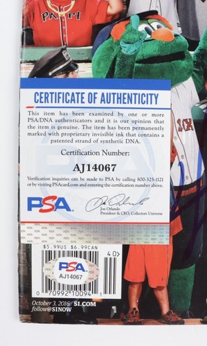 David Ortiz Signed Red Sox 2016 Sports Illustrated Magazine (PSA) - A - Picture 2 of 2