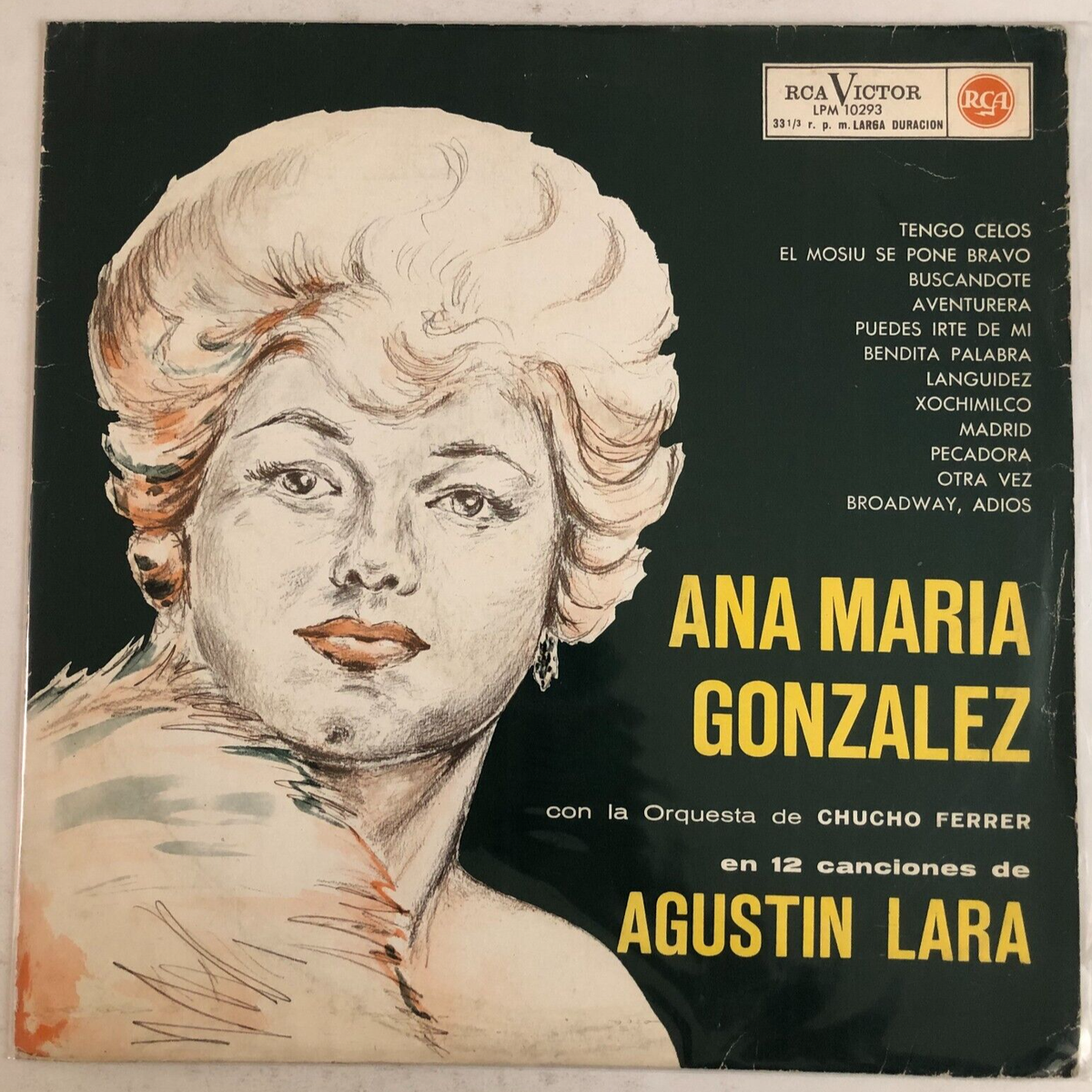 ANA MARIA GONZALEZ - INTERPRETA A AGUSTIN LARA - 1965 SPANISH LP 