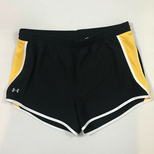 Under Armour Damenshorts Speed Stride Heat Gear gelb Pusteblume neu mit Etikett Small - Bild 2 von 2