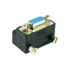 Down Right Angled 90 Degree VGA SVGA RGB 15P Male To Female Adapter RGB VGA