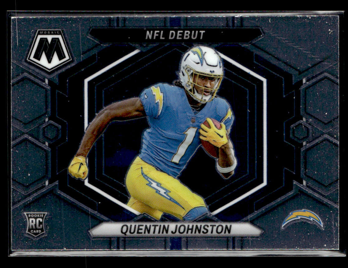 2023 Panini Mosaic #ND-16 Quentin Johnston Card Los Angeles Chargers