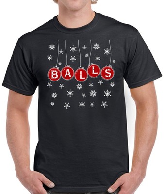 Balls Christmas Shirt Funny Xmas Holiday Gift Idea for Husband Men's T Shirt