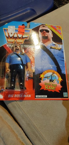 WWF Wrestling Big Boss Man Action Figure 1990 Hasb...