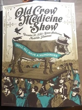 Old Crow Medicine Show Ryman NYE DEC 30th 2013 POSTER PRINT S/N Nashville OCMS