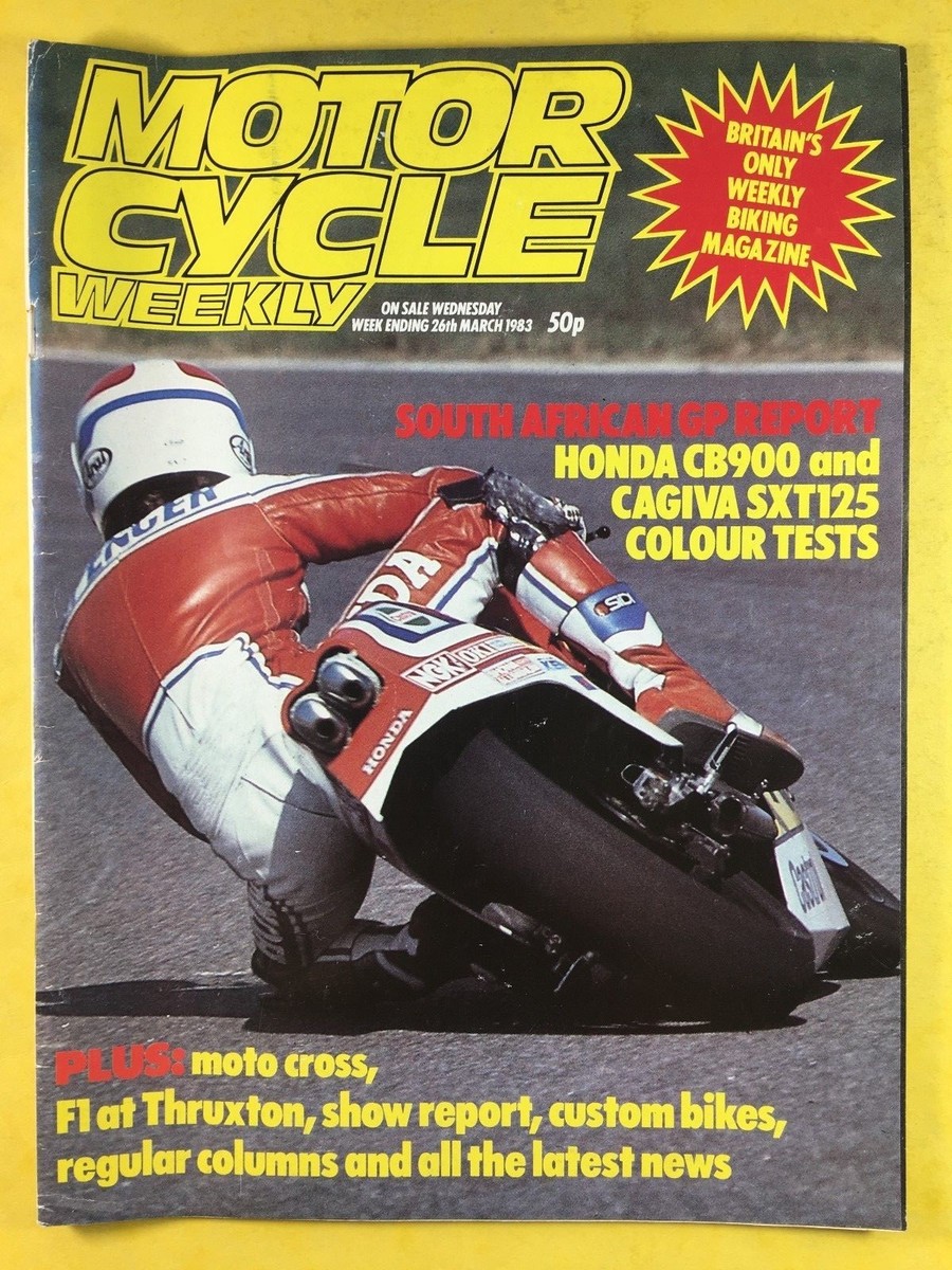 マガジン MOTOR CYCLE WEEKLY - 26th March 1983 - Cagiva SXT125 - South
