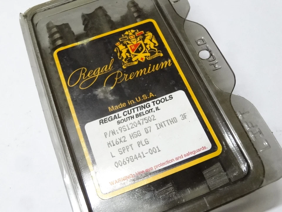 REGAL 16mm X 2 D-7 3 FL Interrupted Thread Spiral Point Plug Tap 9S12047502 M16 - Image 3 of 3