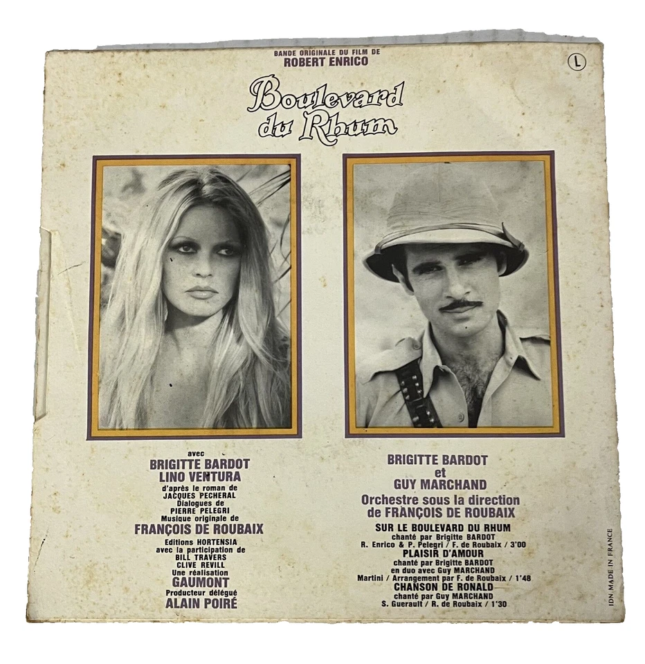 Boulevard du Rhum ~ 45 rpm w/Picture Sleeve Barclay Records French Import EX+ Foto 2 de 4