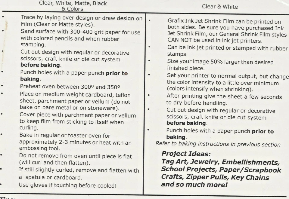 Película retráctil de Grafix KSF6-W 8 1/2 pulgadas por 11 pulgadas paquete de 6 blancas para artesanos Foto 2 de 4