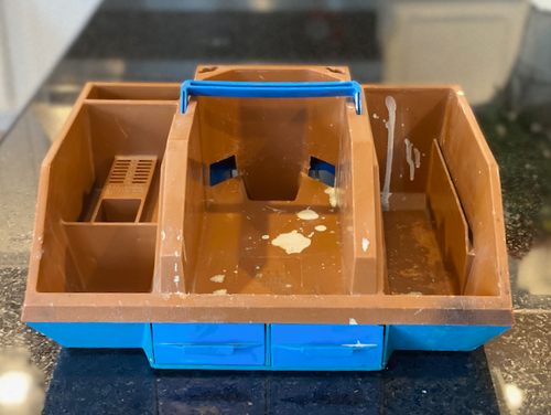 Vintage AKRO-MILS Saw-Mate Sand-Mate Tool Caddy Storage w/ 2 Drawer & Handle - Picture 5 of 7