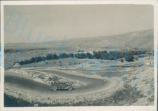 1930s British Army Soldier Palestine photo Truck down winding road
