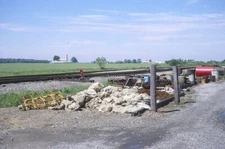 Railroad Slides - Detroit Toledot & Ironton Railway Yard Delta Ohio Vintage OH