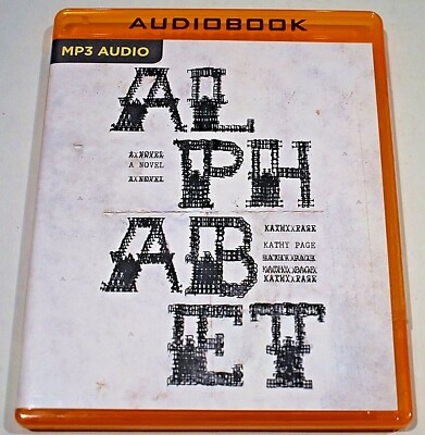 Alphabet: A Novel by Kathy Page (2018 MP3 CD, Unabridged) Audio Book, Free Ship!