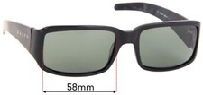 SFx Replacement Sunglass Lenses Fits Ralph Lauren 7563/n/s - 58mm Wide