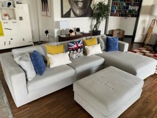 Divano ad Angolo con penisola e isola fatto da artigiano su misura - Grigio.