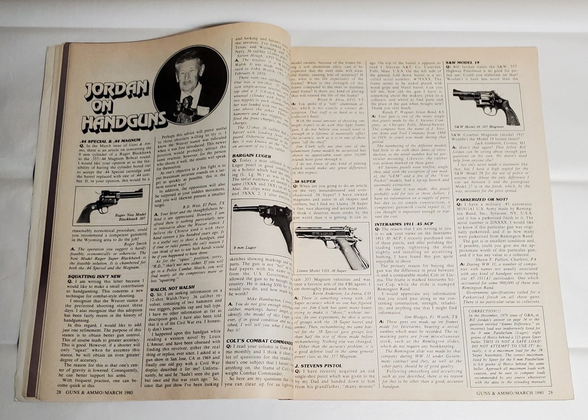 Guns & Ammo Magazine - March 1980 vol. 24 no. 3 | eBay