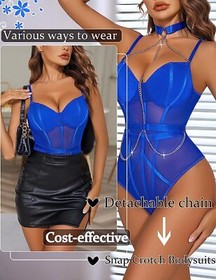 Sexy Women's Lingerie One Piece Mesh Sleepwear Teddy Babydoll Underwear Bodysuit