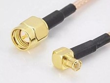 5M RG316 MCX Male RIGHT Angle to SMA Male 16.5ft plug RF Pigtail Jumper CableUSA