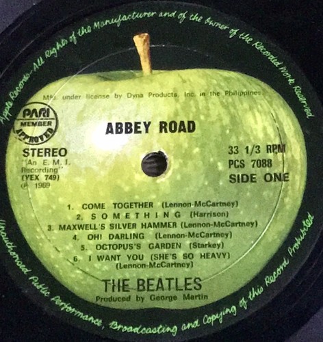 PHILIPPINES: THE BEATLES ABBEY ROAD LP (ALBUM) RARE - Picture 3 of 4